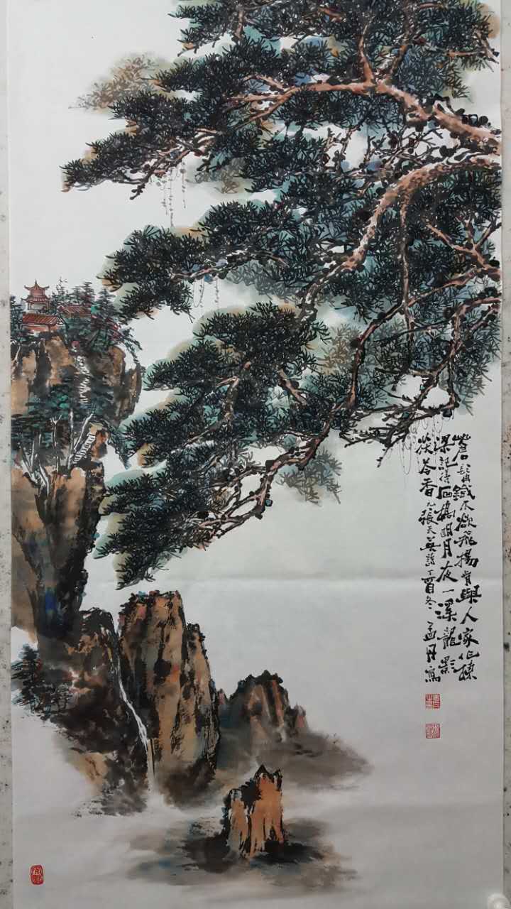 孟丹国画