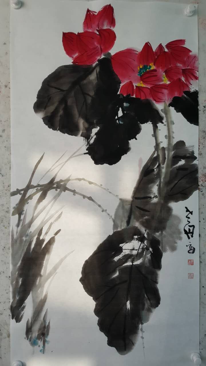 孟丹国画
