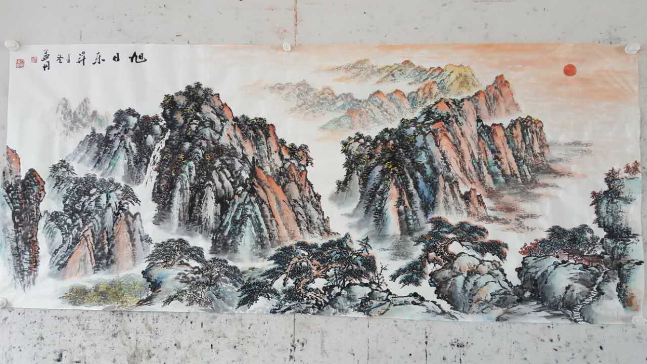 孟丹国画