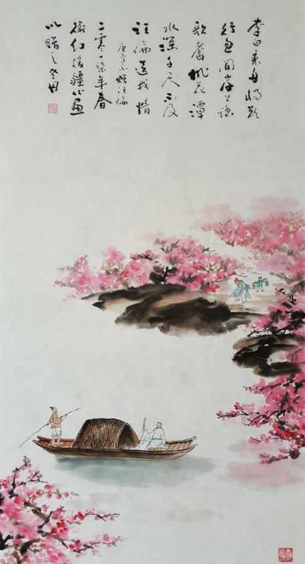 孟丹国画