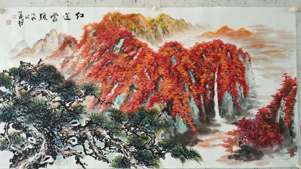 孟丹国画