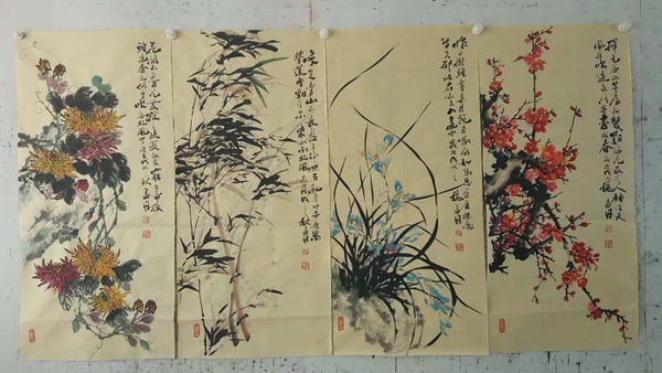 孟丹国画