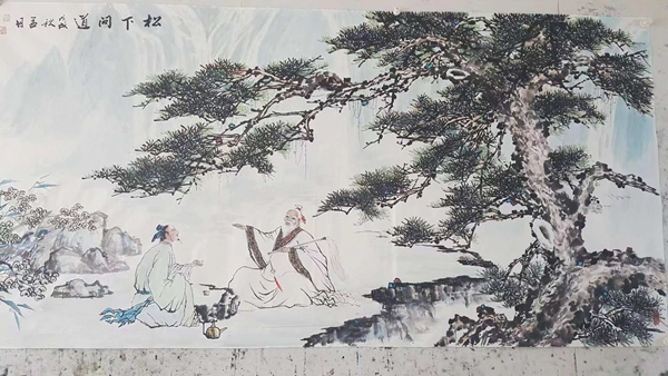 孟丹国画