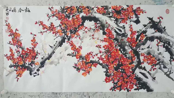 孟丹国画