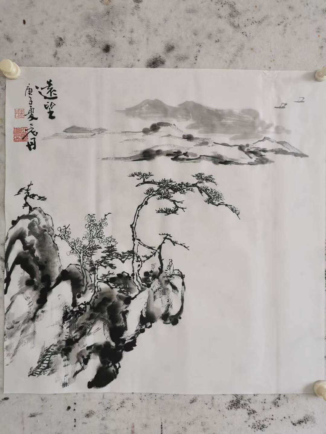 孟丹国画