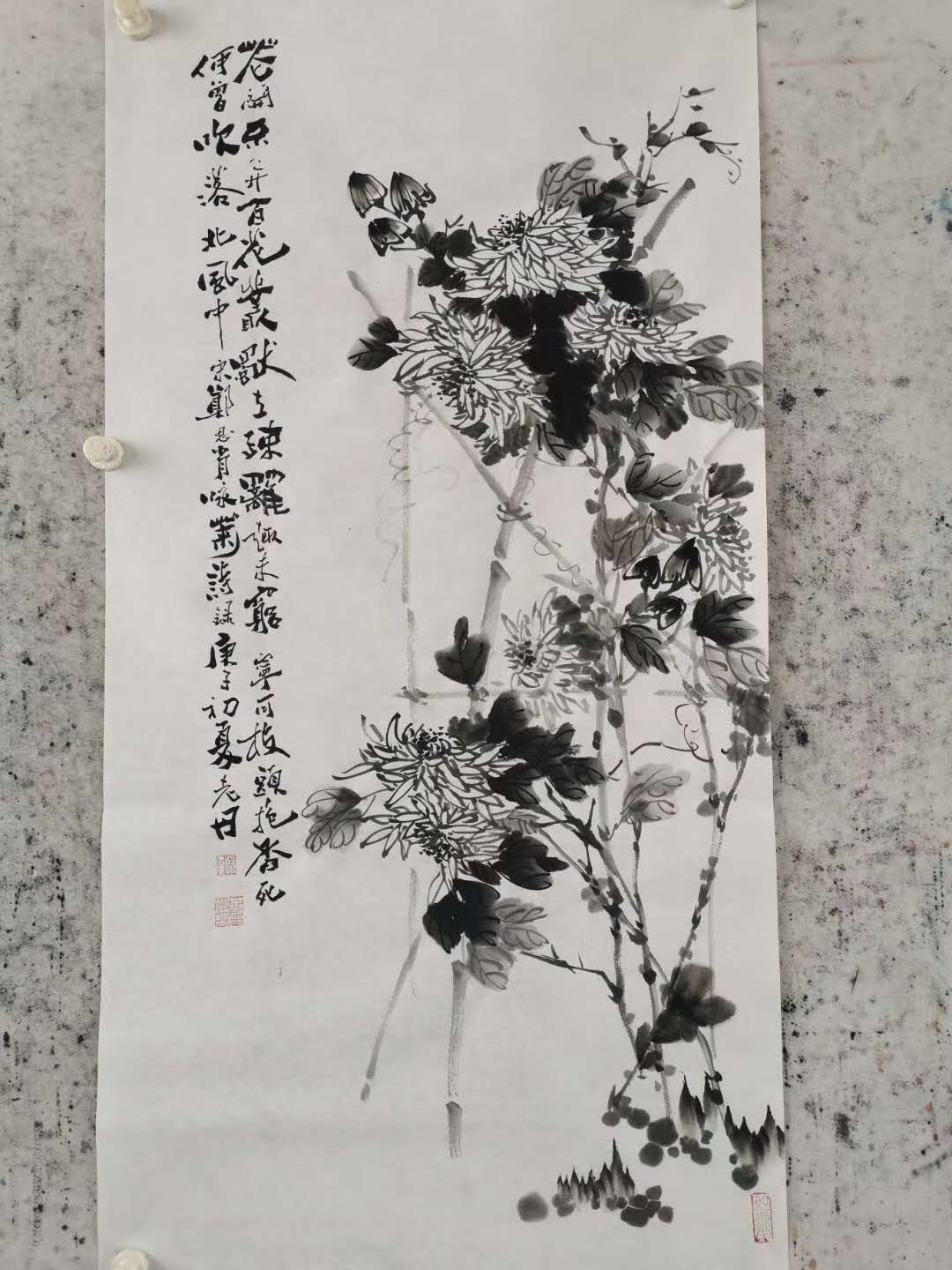 孟丹国画
