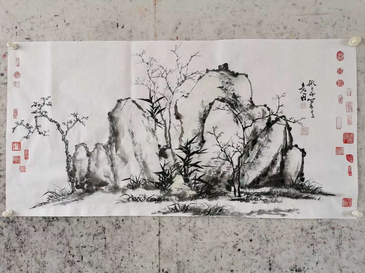 孟丹国画