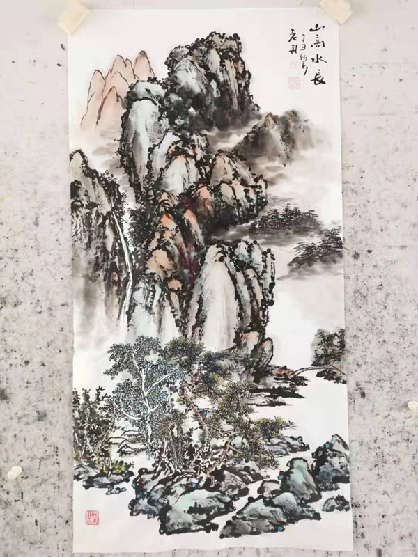 孟丹国画