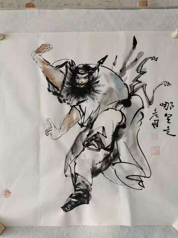 孟丹国画