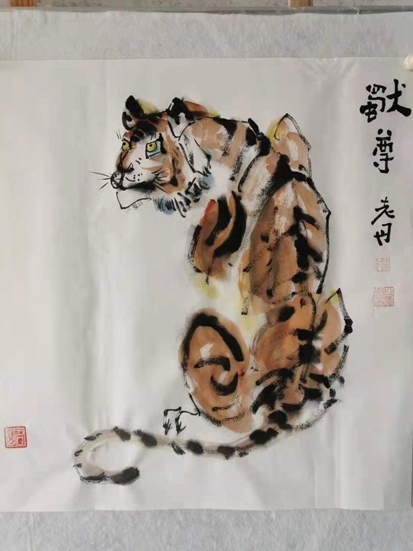 孟丹国画