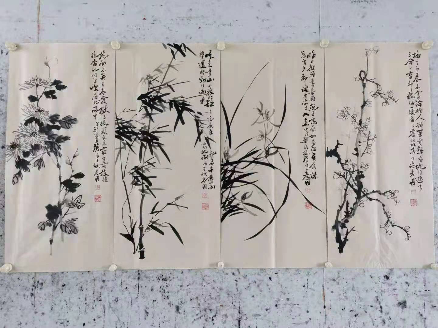 孟丹国画 (1)