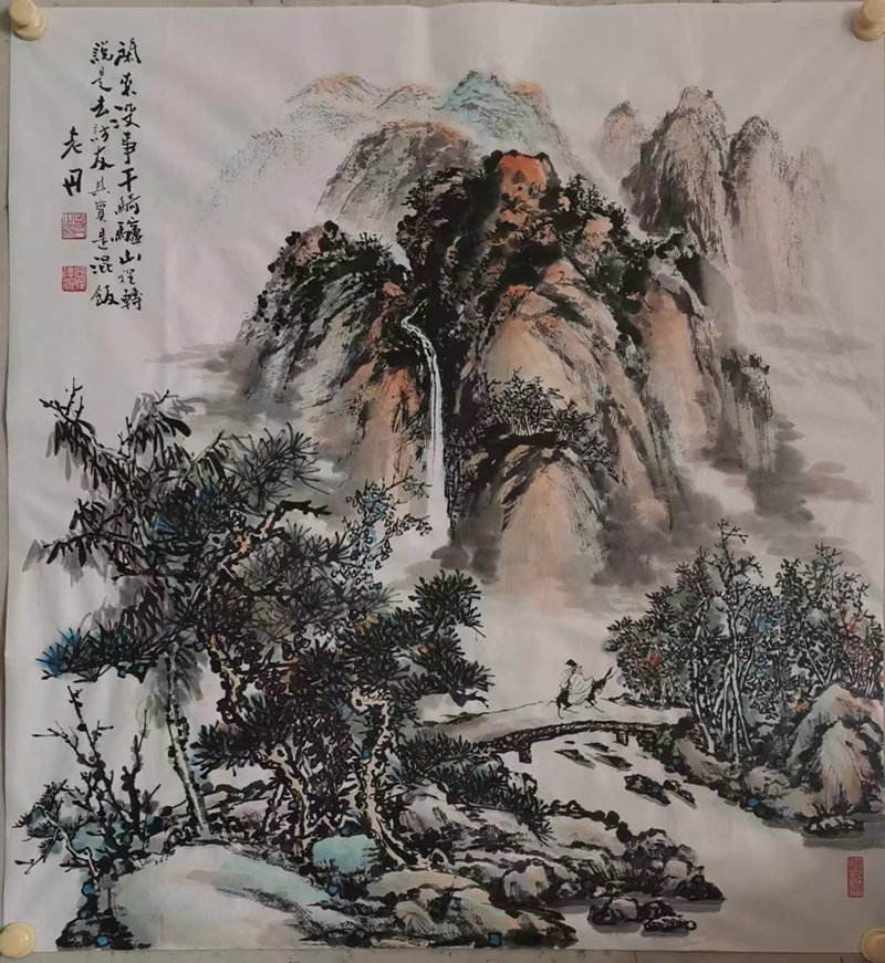 孟丹国画