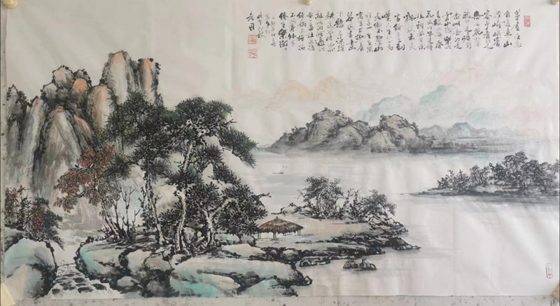 孟丹国画