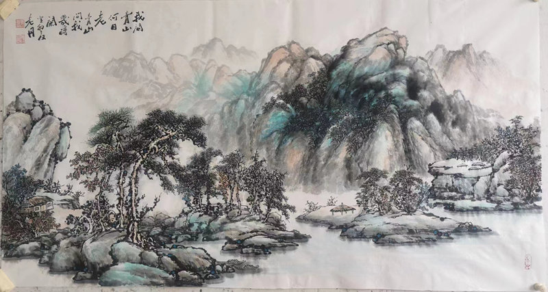孟丹国画